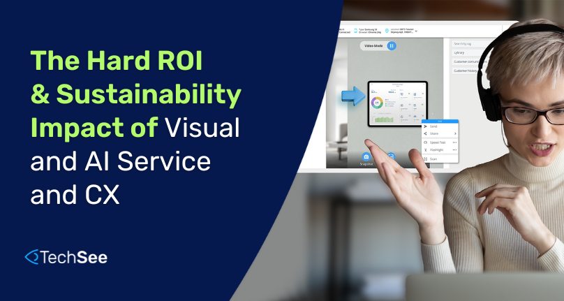 CX agent and sustainability impact of visual and AI service